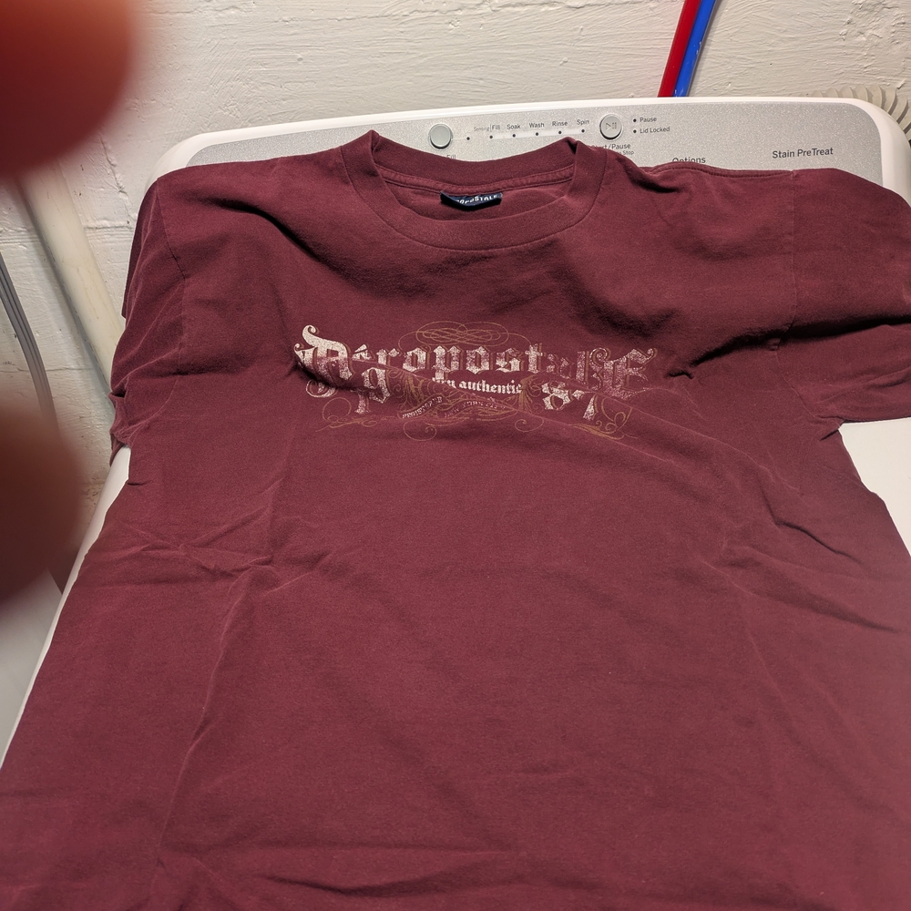 Aeropostale Burgundy Short Sleeve Tee
